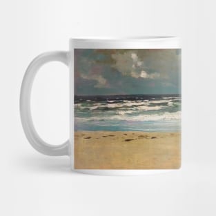 Sandy Beach with Breakers by Winslow Homer Mug